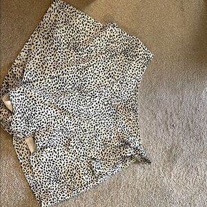 Black and White Patterned Shorts